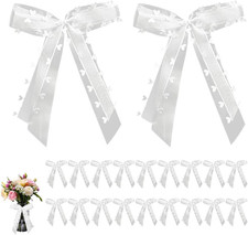 Autoschleifen Hochzeit Weiß