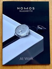 Nomos Glashütte At Work Katalog 2017 Prospekt Tangente Orion Metro