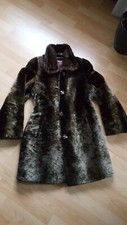 Piety LUXUS MANTEL WINTER MANTEL ECHTPELZ ECHTLEDER DAMEN LONGJACKE Gr L