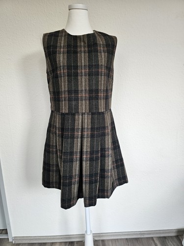Winterkleid wolle kariert - wolle,