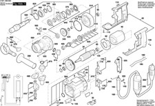 Bosch GDB 180 WE Diamantbohrmaschine original Bosch Ersatzteile Liste 3601A89800
