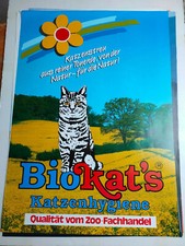 Plakat BioKat*s Katzenstreu Werbung Original 80er/ 90er DIN A0 TOP!