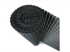 Sichtschutzzaun aus PVC - Grau 1m*3m/100cm*300cm Stabil, Modern Balkon, Garten..