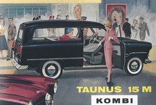 Blechschild FORD TAUNUS 15 M