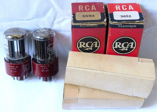 Rca red base 5692 röhrenpaar - rca,