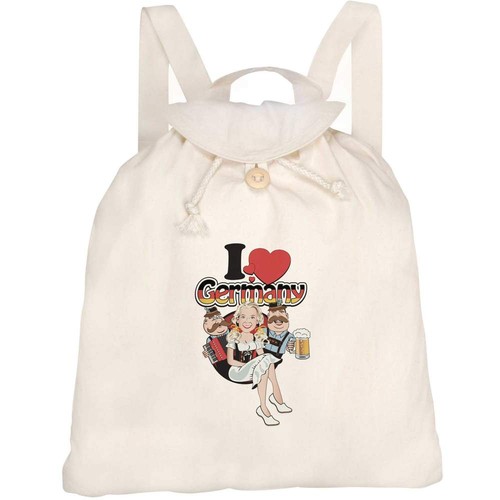 Canvas rucksack backpack i - canvas, "i