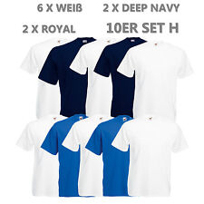 5er/10er FRUIT OF THE LOOM T SHIRTS SETS S M L XL XXL VALUEWEIGHT NEU SHIRT