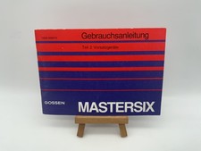 Gossen Mastersix Teil 2