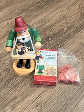Vintage deutsche Holz Räucherfigur Räuchermann Vintage Weihnachten Weihnachtsmann mit Zapfen