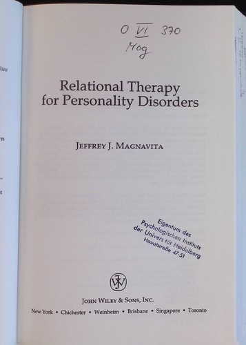 Relational therapy for - relational,