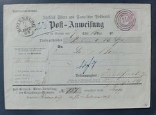 1866 MiNr 48 Ziffer 1 Sgr rot