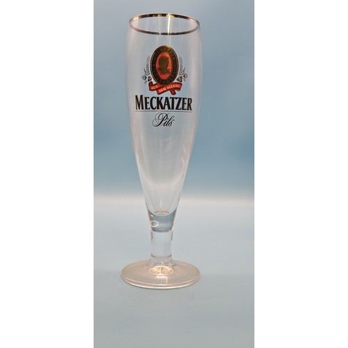 Meckatzer altes bierglas - meckatzer,