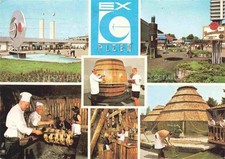 PLZEN Pilsen CZ EX Ausstellung Messegelaende Grillstation Gaststaette