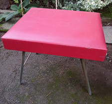 DDR Klapphocker Rot Hocker Klappleiter Treppenhocker 1979 Vintage Shabby Loft