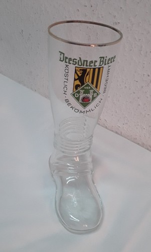 Altes ddr bierglas bierstiefel - altes,