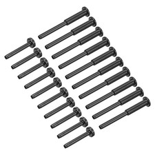 10er-Pack Schwarzes Unsichtbares Seilgeländer-Set,T316 Edelstahl1/8"Spannschloss