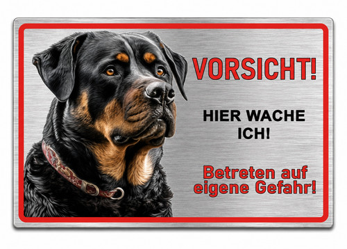 Schild rottweiler hundeschild - rottweiler,