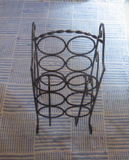 Weinflaschenhalter Weinregal Schmiedeeisen Eisen für 6 Flaschen 50 cm hoch