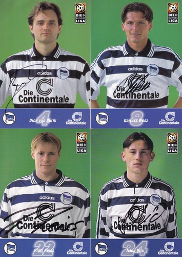 Autogrammkarten hertha - -,