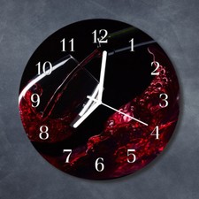 Tulup Echt-Glas Uhr Wanduhr