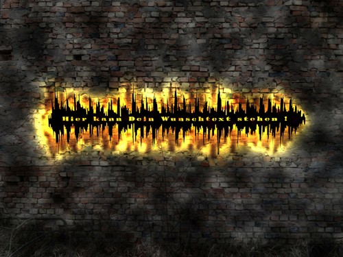 Sound wave led - sound, 3d