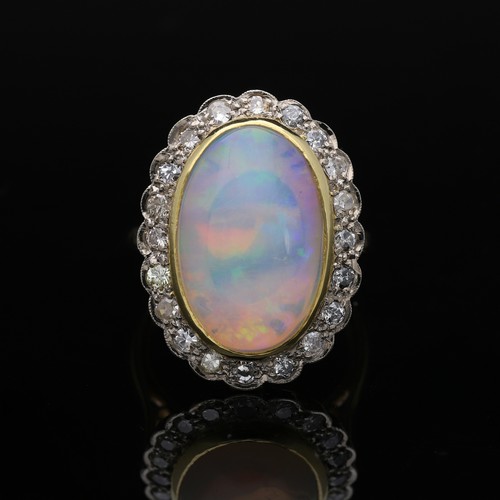 Ring opal brillanten diamanten - ring,