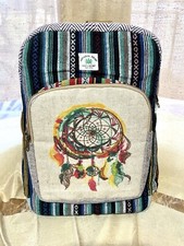 Großer Hanf Rucksack Hippie