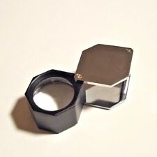  Einschlaglupe 10x Vergroesserung TRIPLET Klapplupe Taschenlupe (738)