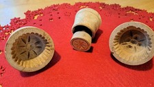 3 Alte Holz Butterstempel