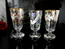 3 antike Andenkengläser