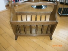 Zeitungsständer Eiche Rustikal Aufbewahrung Zeitschriftenhalter 47 x 24 x 45 cm