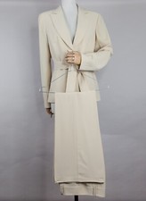 Anzug Jacke + Hose - NICO NICO beige - Made in Italy Baumwolle Viskose