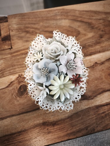 Vintage porzellan blumenkorb - vintage,
