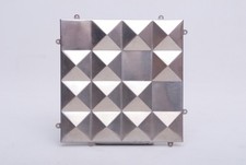 20 x Vintage Edelstahlplatten -Fliesen Wandverkleidung Philippon-Lecoq-Ära 1.GEO