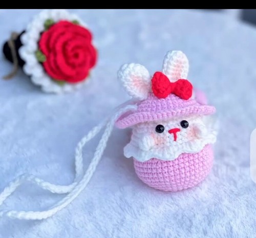 Häkelhase beutel - (ostern),