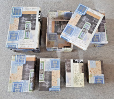 7 x Aufbewahrung Boxen mit Deckel aus Karton, in einander  stapelbar