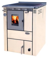 Küchenherd wasserführend SENKO C-20 Rechts/Links Creme 25 kW Zentralheizungsherd