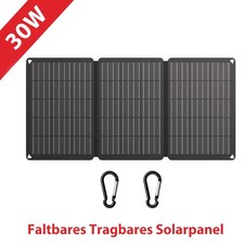 30W Mini-Solarmodul, tragbare Solarmodule mit USB-C & USB-A Ports für Telefone