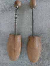 Alte Schuhspanner Schuhdehner Schuhweiter Spiralfeder Holz 