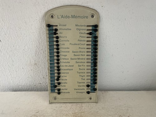 Alte haushalts merktafel - haushalts-,