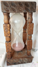 Ältere große Holz Sanduhr 30