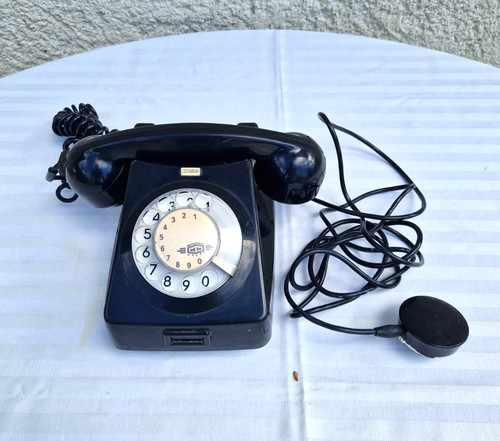 Wählscheiben telefon schwarz - telefon,