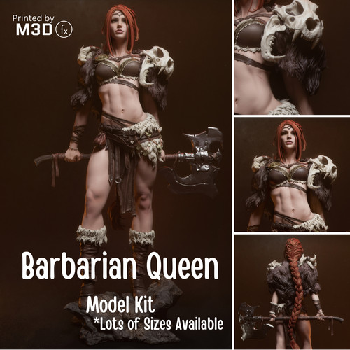 Barbarian queen model - 3d,