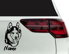 Aufkleber Hund Husky für Auto, Wohnwagen, Wohnmobil