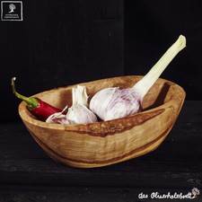 Ovale Schale aus Olivenholz