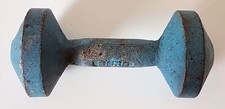 1 x Hantel aus Gusseisen 5 kg Kurzhantel Vintage - gebraucht