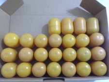 25 leere Ü-Ei Kapseln Hüllen in dukelorange - Hochzeit, basteln, Tombola