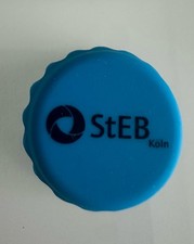 KORKI Silikonverschluss für Flaschen in Blau StEB