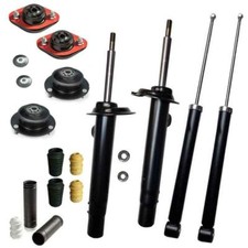 Serien Stoßdämpfer Domlager Gas Premium Set vorne hinten paßt für BMW 3er E46