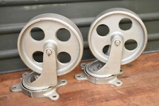 Schwerlastrolle Eisenrolle Gussrolle Lenkrolle Bockrolle Ex. Bundeswehr